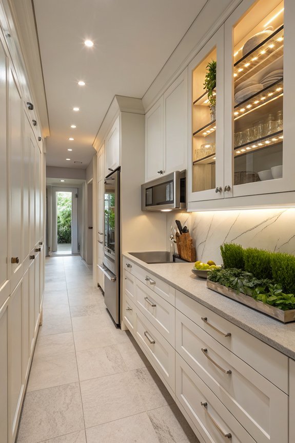 efficient galley kitchen design