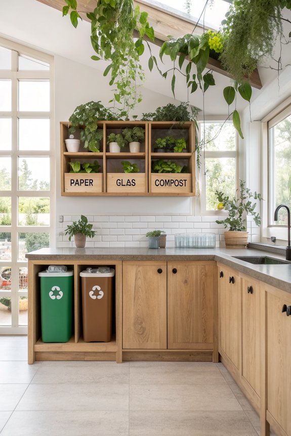effortless kitchen recycling system