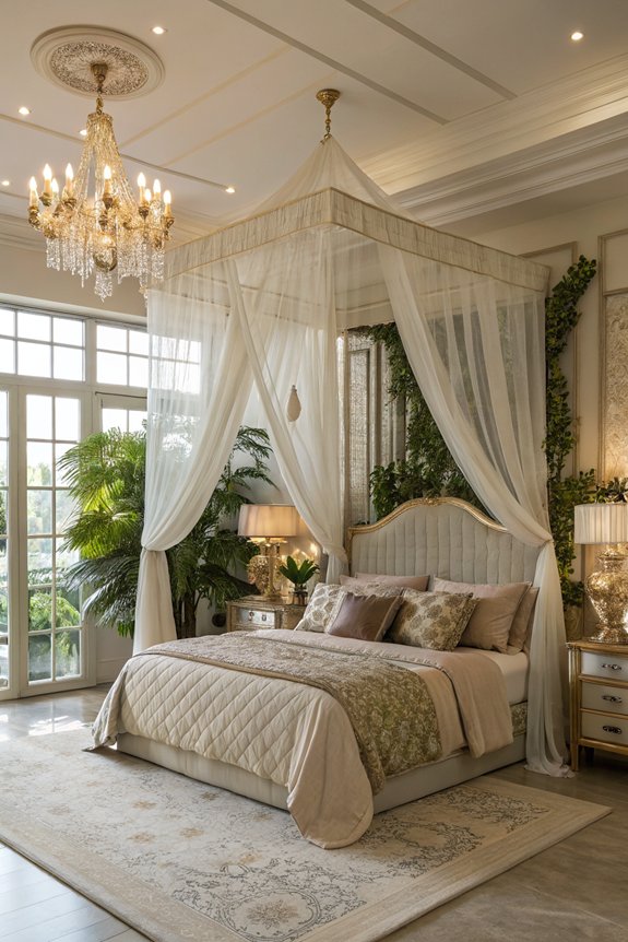 elegant canopy bed design