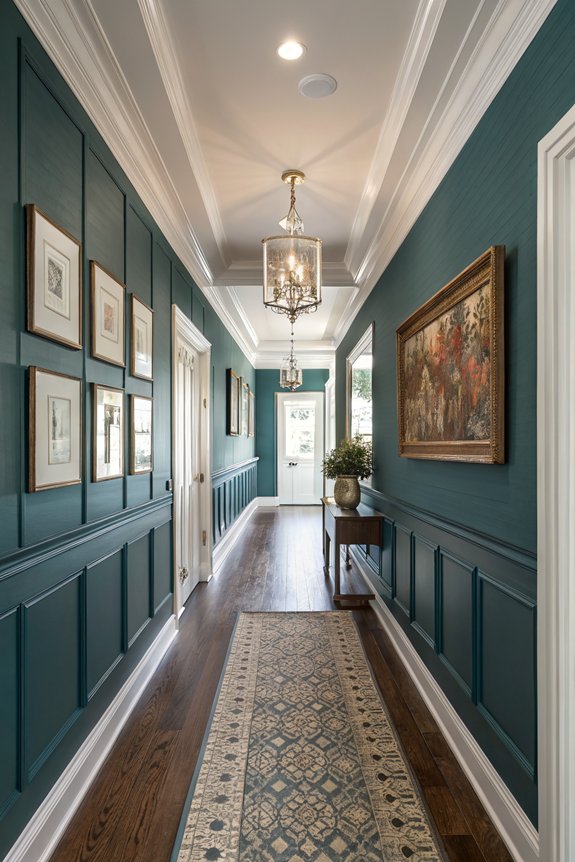 elevate hallway elegance wainscoting