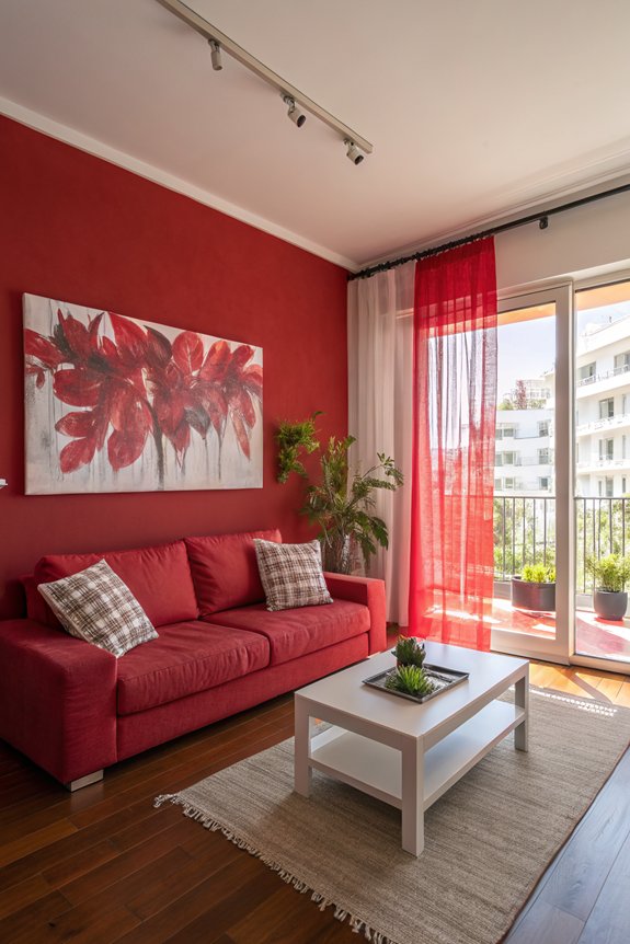 energizing vibrant red decor