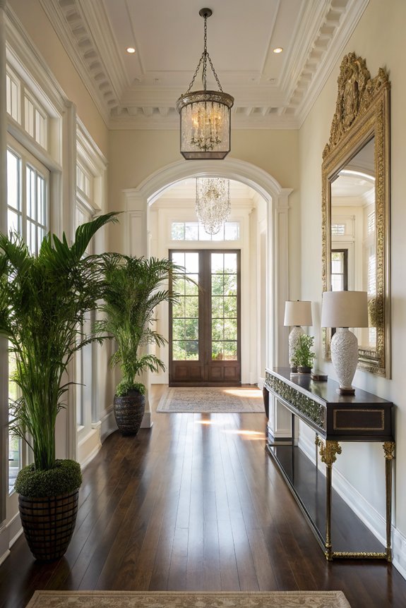 enhance entryway with mirrors