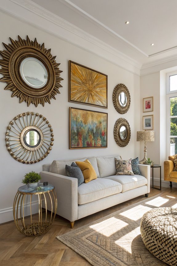 enhance light with mirrors