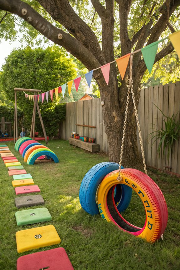 exciting backyard obstacle course