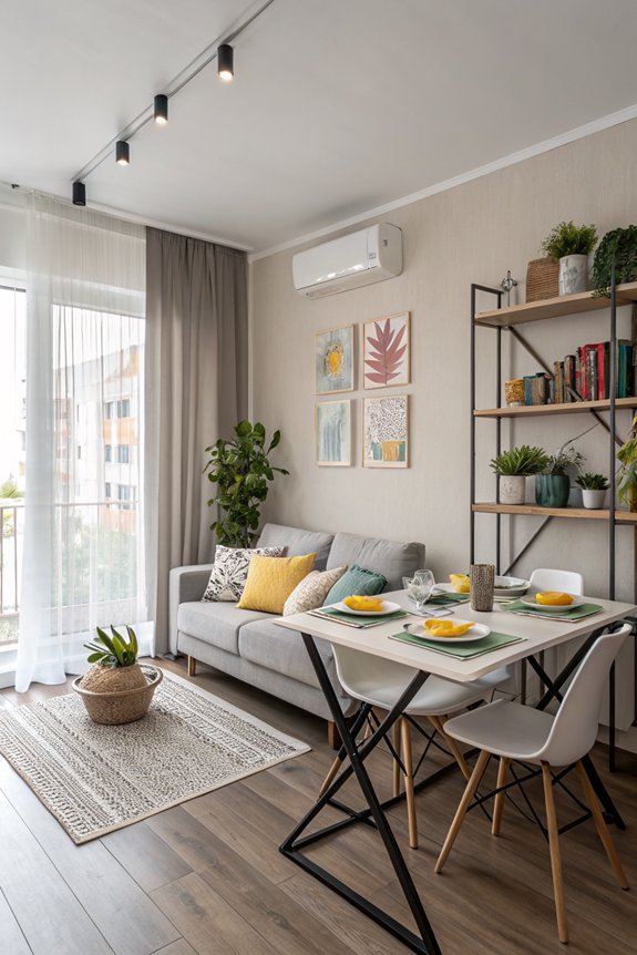 flexible foldable dining tables