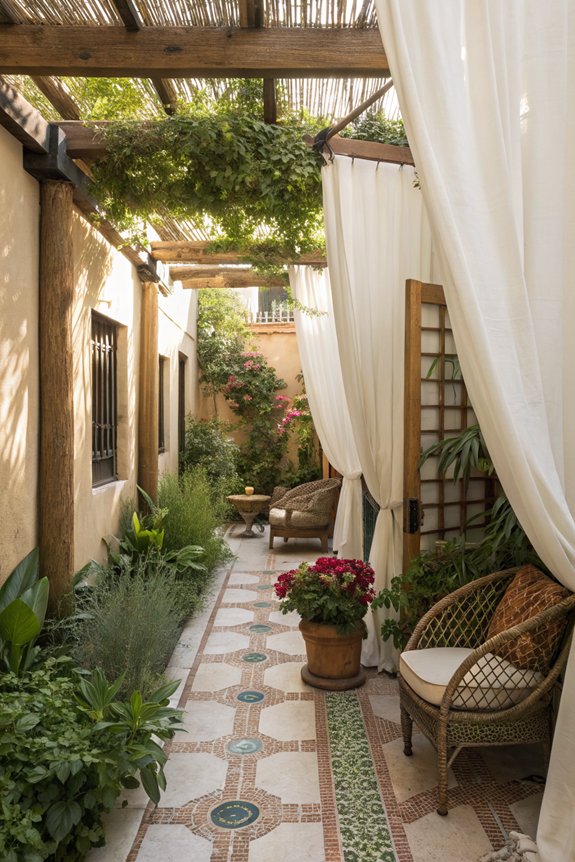 flexible privacy with curtains