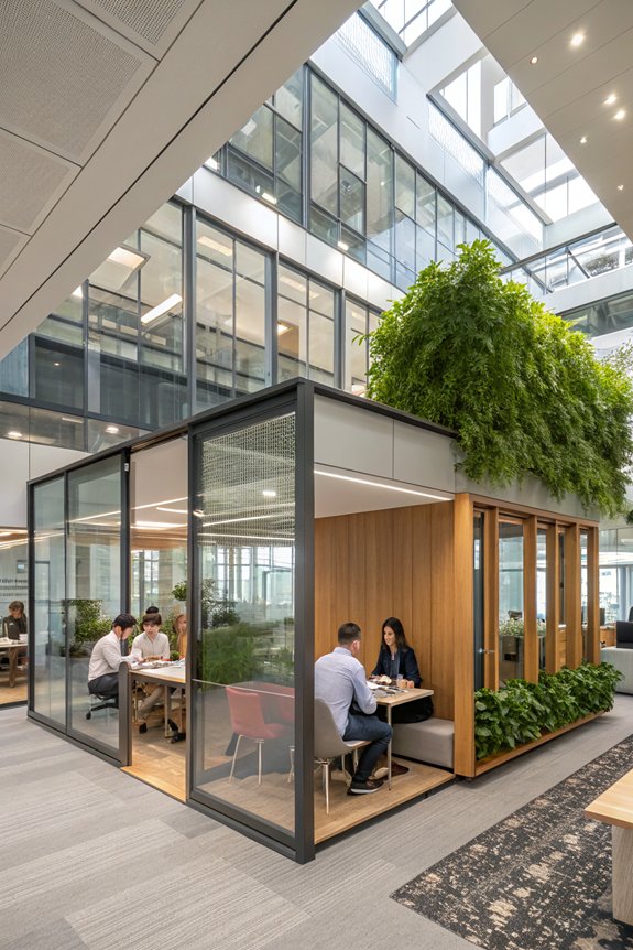 flexible workspaces for privacy