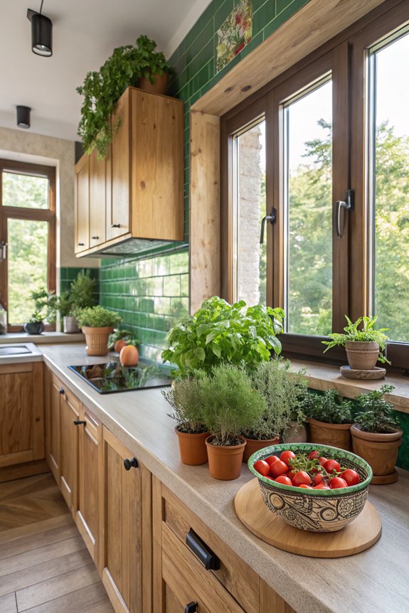 fresh herbs at home
