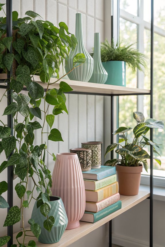 freshen space with plants