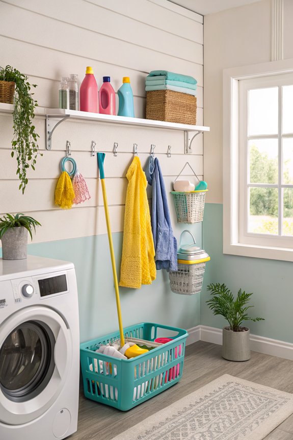 hooks for laundry organization