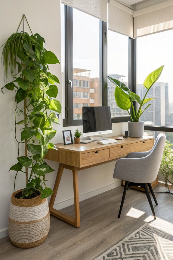 indoor plants improve air quality