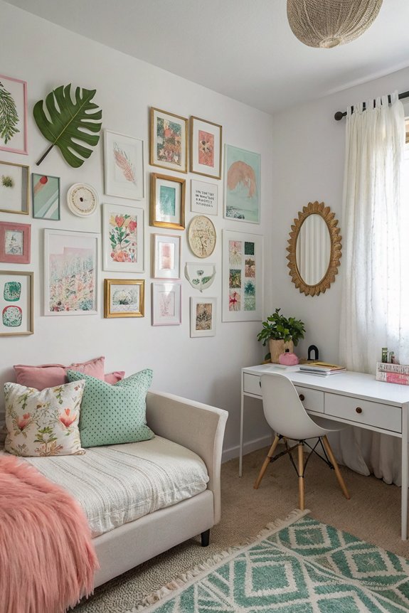 inspirational gallery wall creation