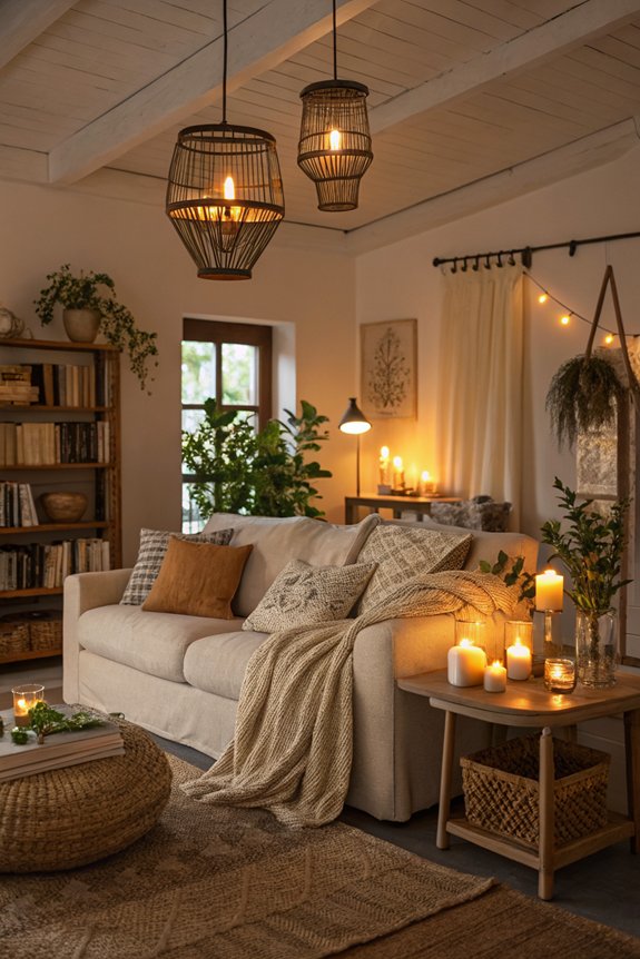 layered lighting creates warmth