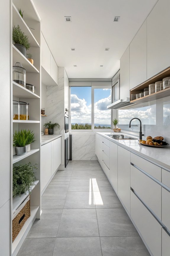 light flooring expands space