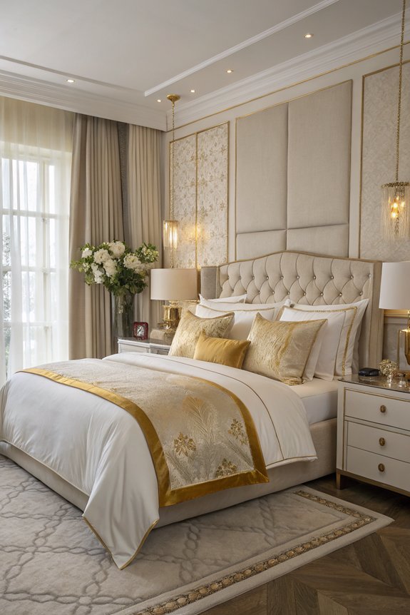 luxurious bedding enhances comfort