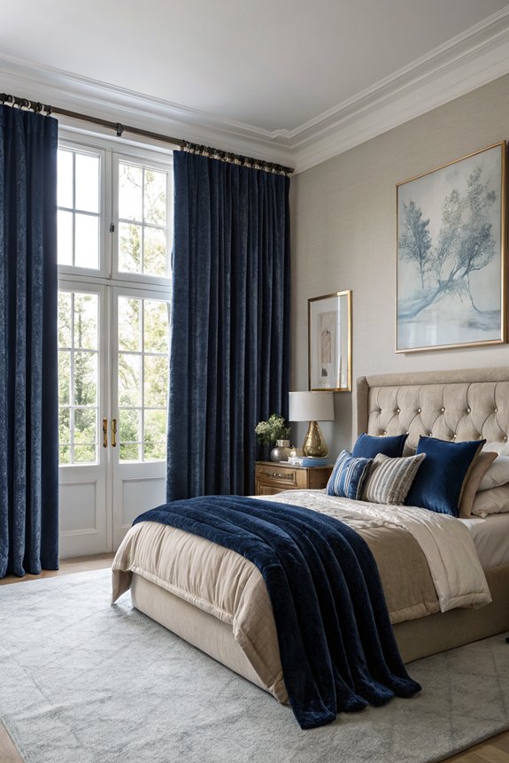 luxurious layered window treatments