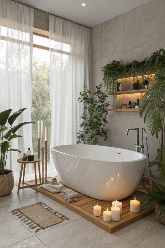 luxury freestanding bathtub centerpiece
