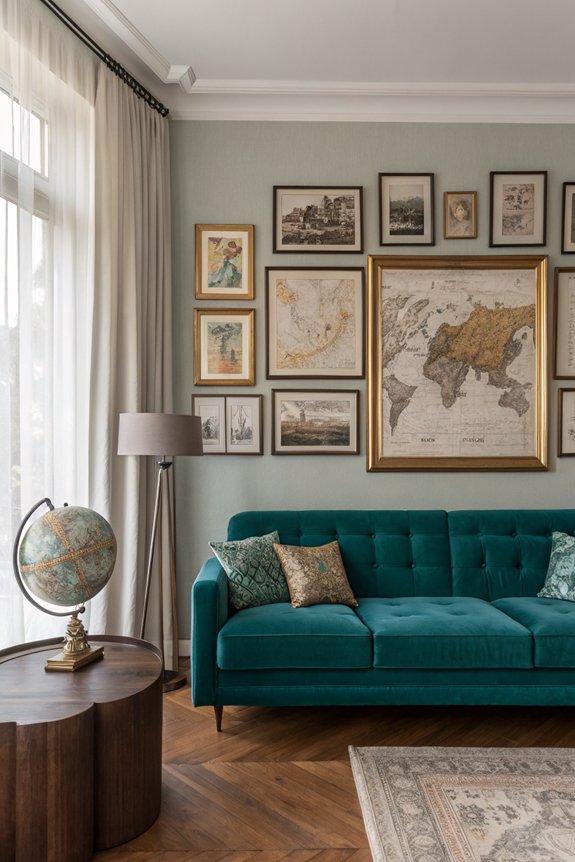 maps as adventure wall decor