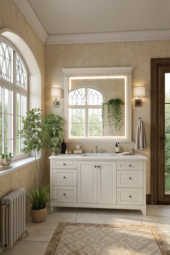 maximize bathroom natural light