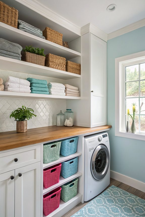 maximize laundry room storage