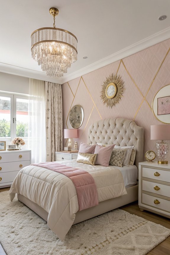 metallic accents for elegance