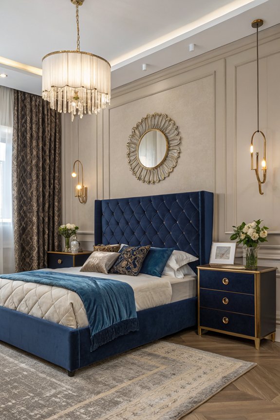 metallic accents for elegance