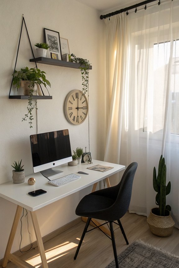 minimalist workspace for efficiency