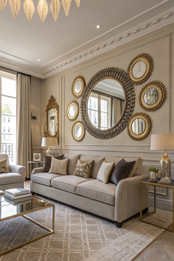 mirrors brighten living spaces