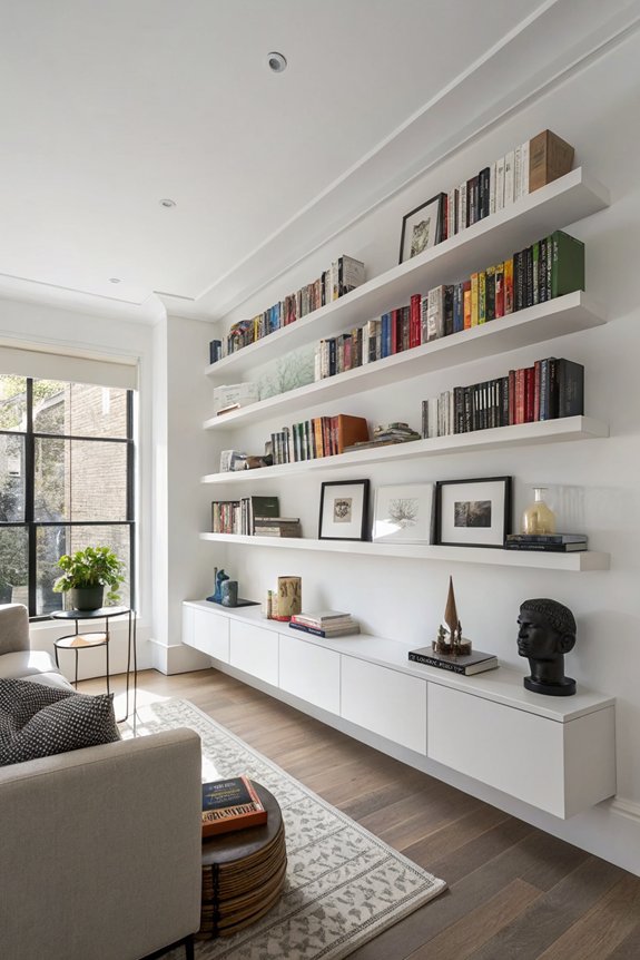 modern floating shelf ideas