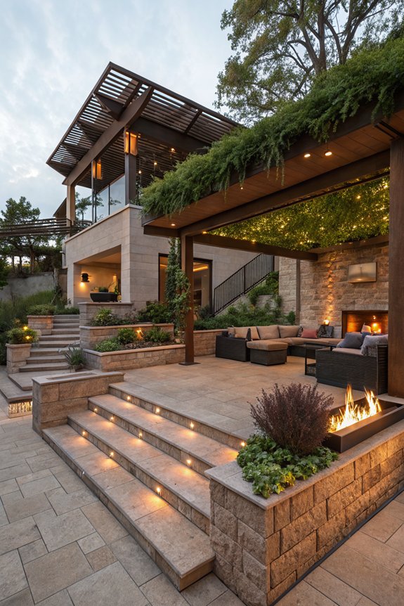 multi level patio design