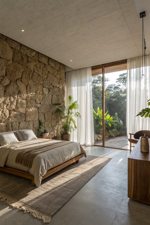 natural stone accent integration
