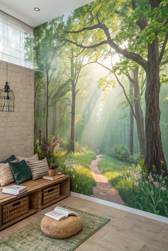 nature inspired mural transformations