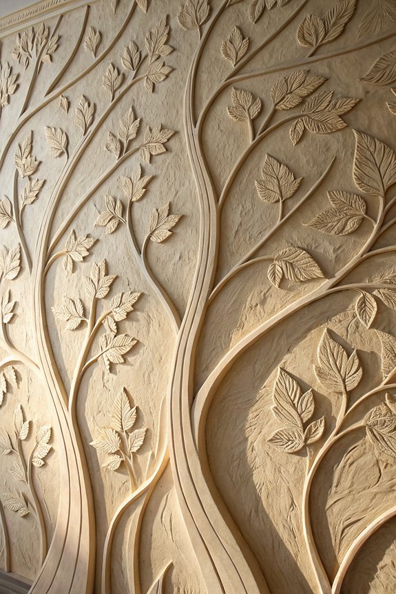 nature inspired plaster designs