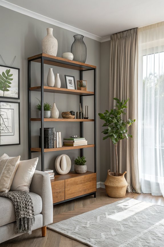 open shelving for style
