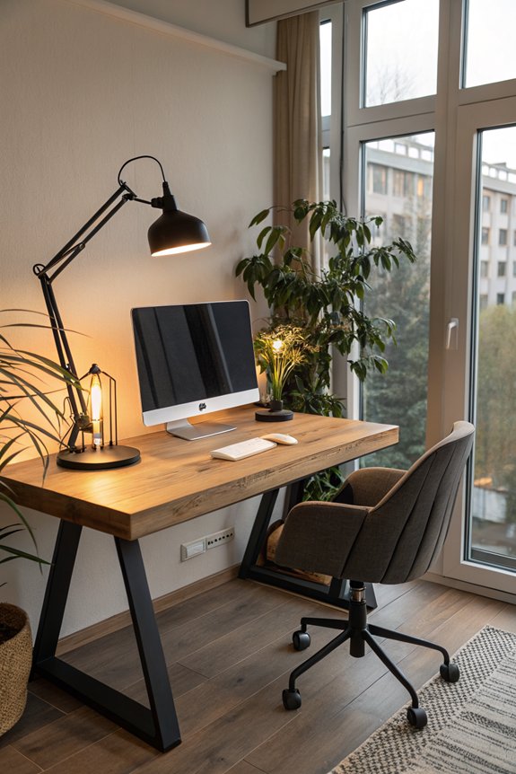 optimize home office lighting