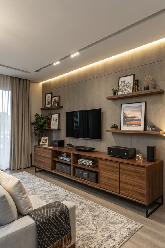 organized entertainment living space