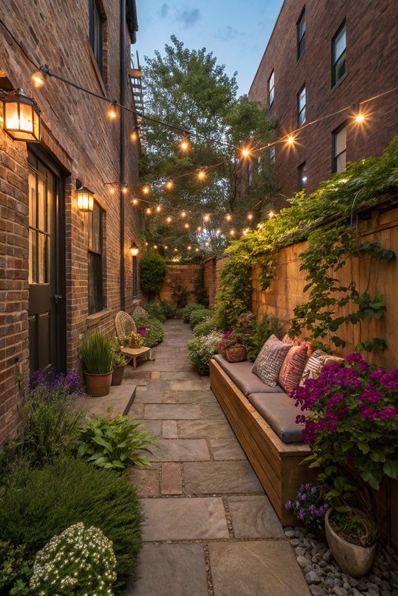 outdoor lighting enhances ambiance