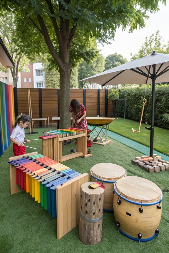 outdoor musical play zone