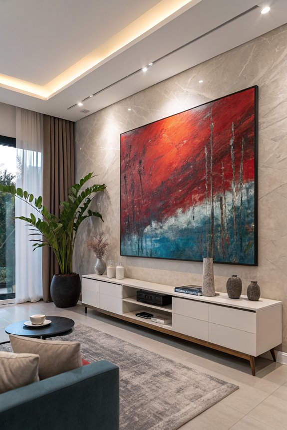 oversized artwork for impact