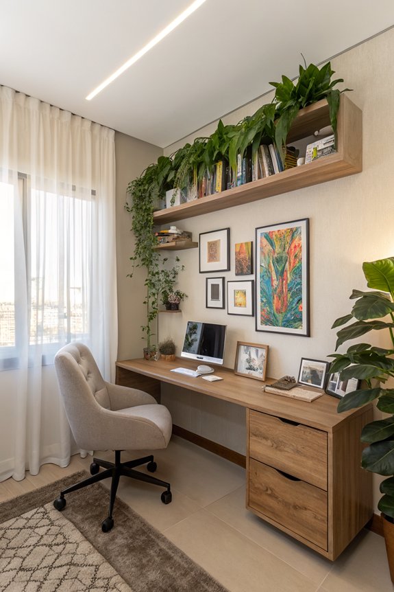 personal photos enhance workspace