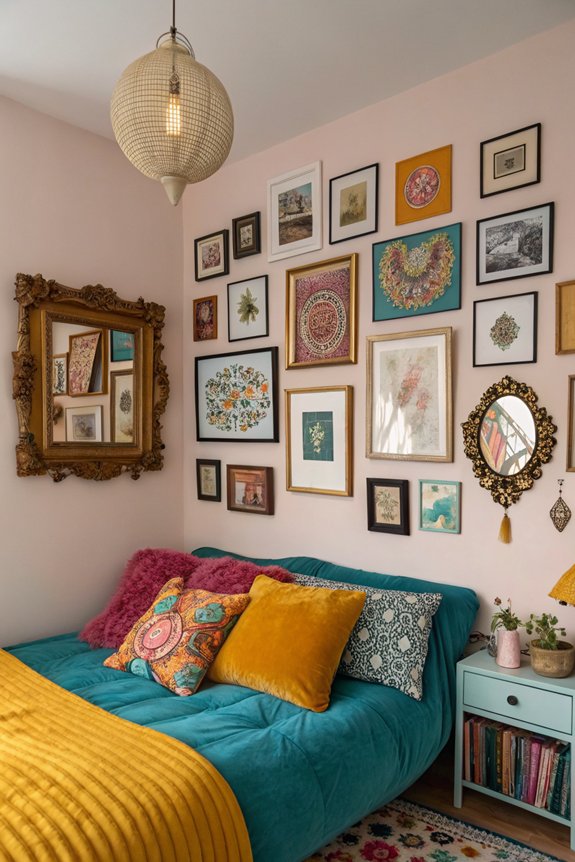 personalized artistic gallery wall