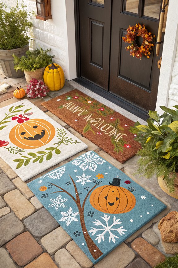 playful entryway door mats