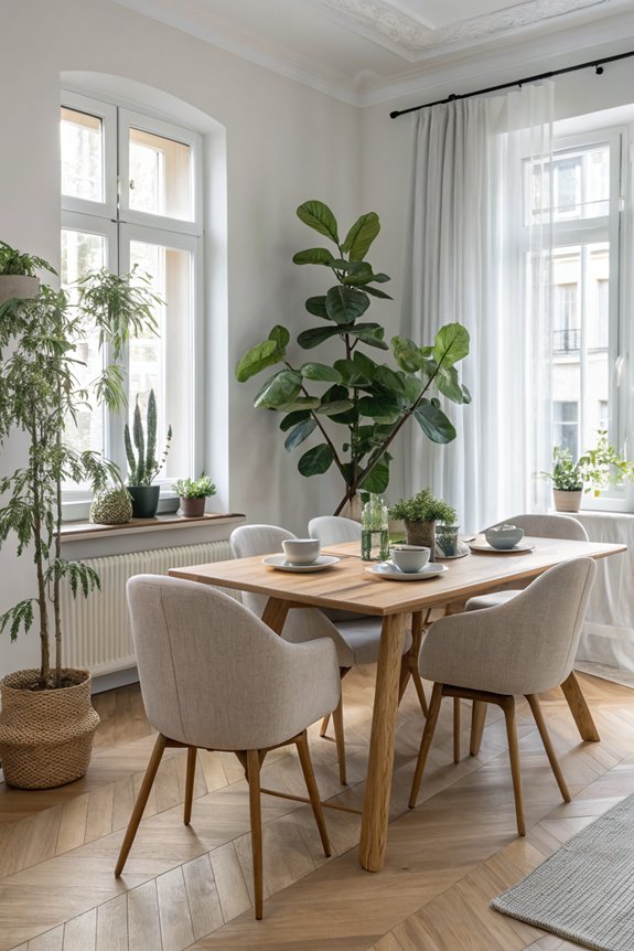 potted plants enhance tranquility