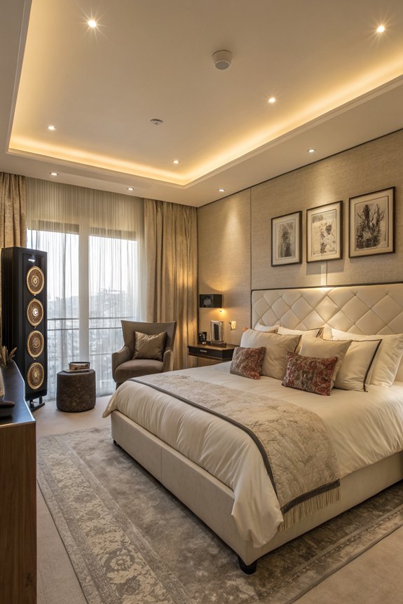 relaxing sound system installation