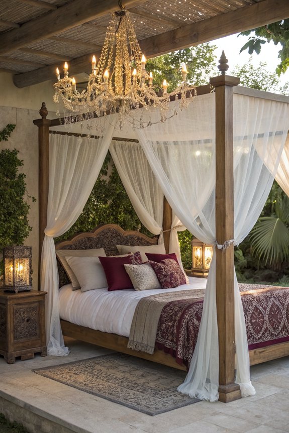 romantic canopy bed design
