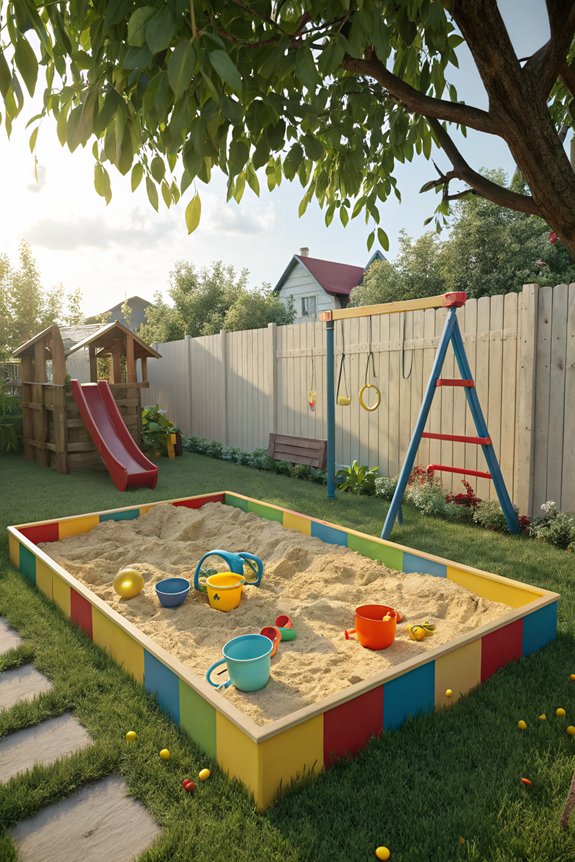 sandbox for imaginative play