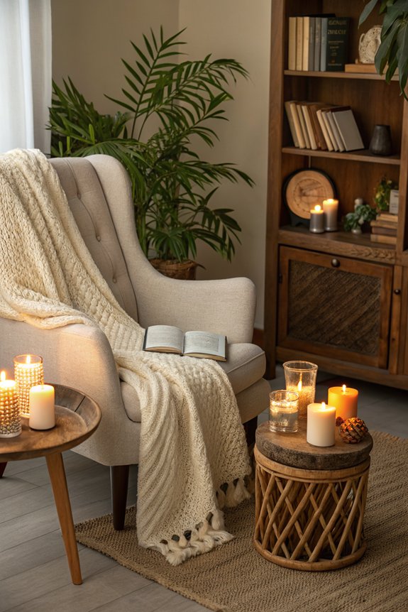 scented candles create coziness