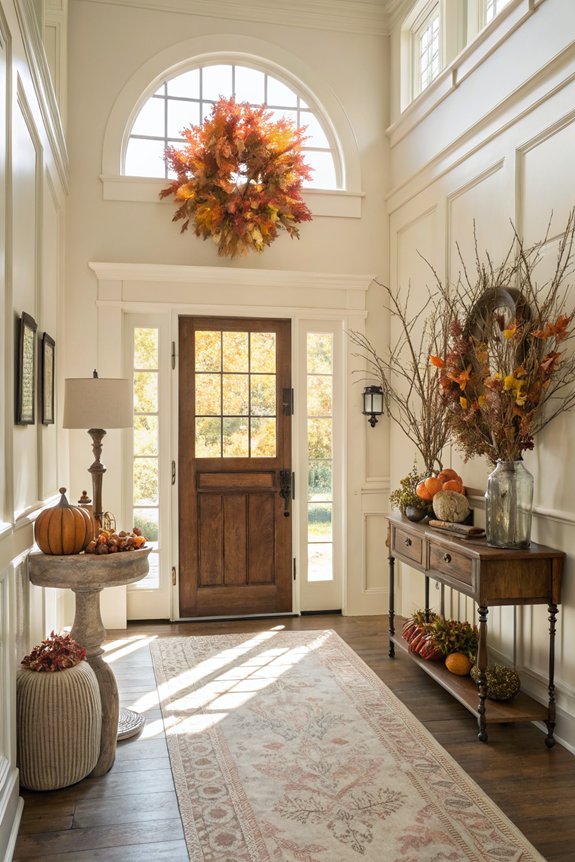 seasonal decor for entryway
