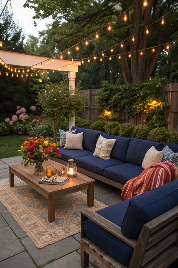 seasonal outdoor patio transformation