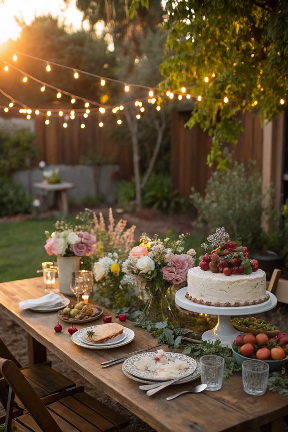 seasonal outdoor wedding menu